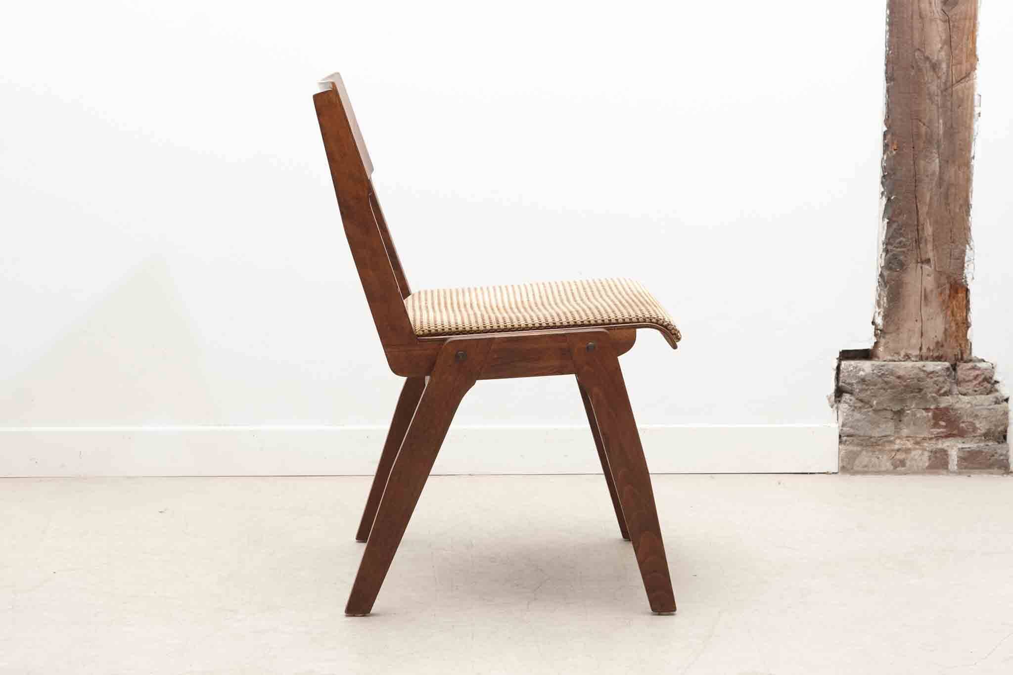 Scandinavian style bistro chair in dark oak