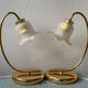 Paire de lampes Fleur vintage 80’