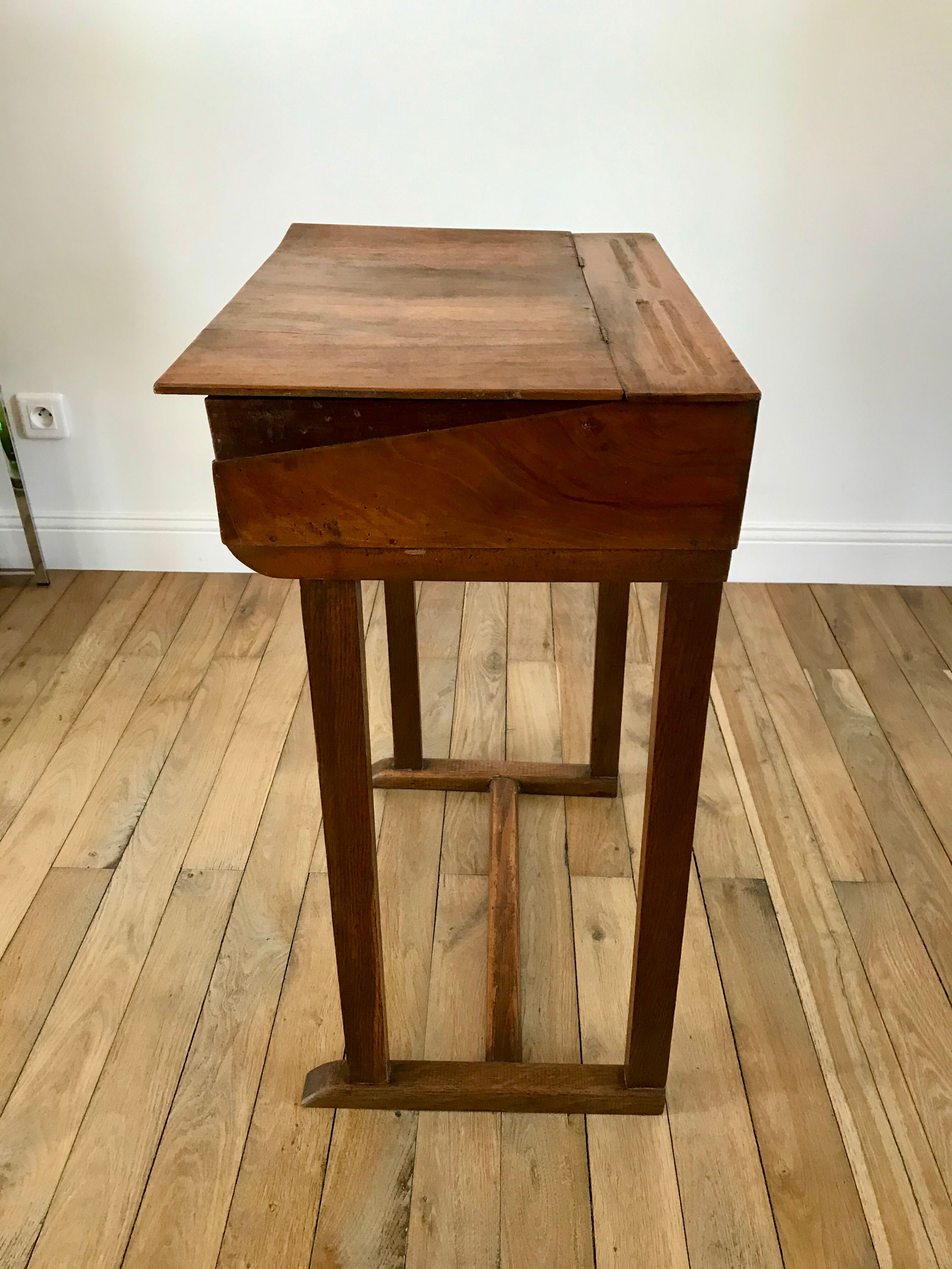 XXth century beech wood desk console