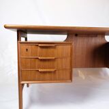 Desk Model 75 Made In Teak By Omann Junior Møbelfabrik From 1960s