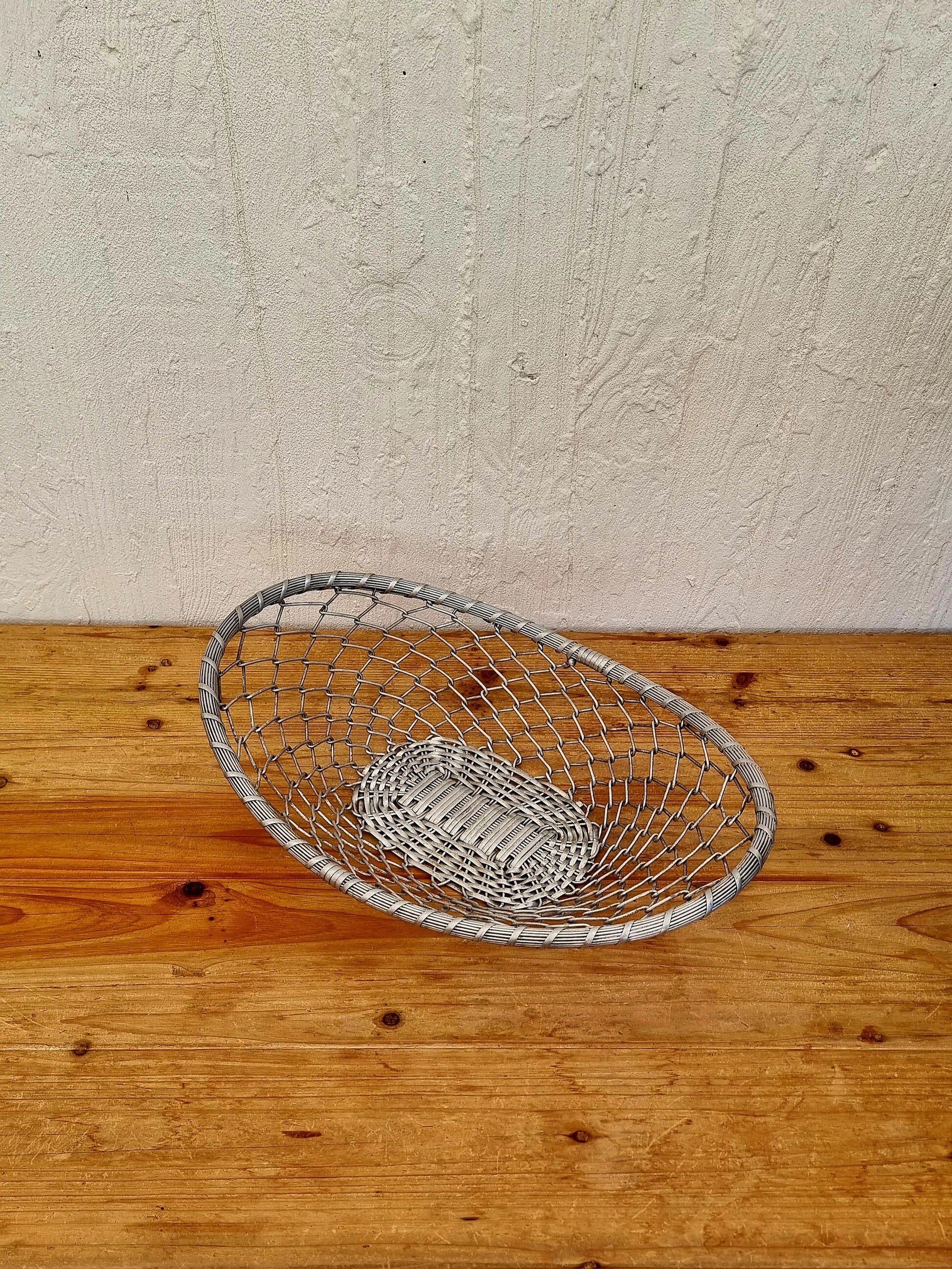 Vintage metal fruit basket