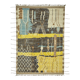 Tapis tribal unique noué à la main en laine multicolore 208 cm x 308 cm