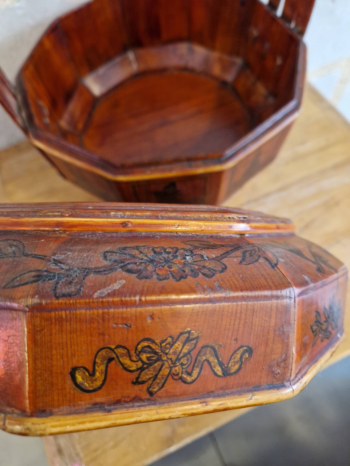 Ancien Panier De Mariage Chine 19ème