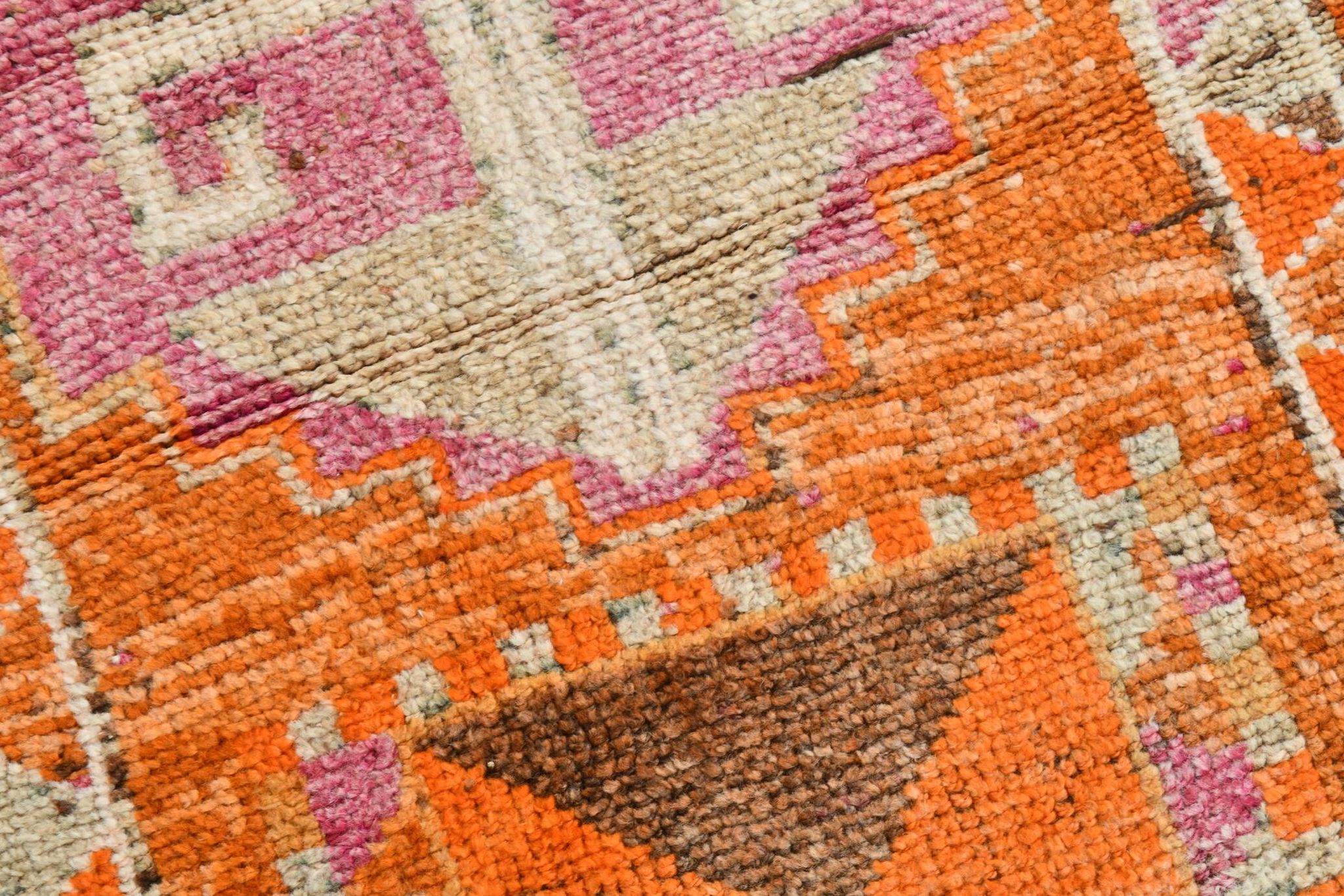 3x13  Long Turkish Vintage Runner Rug, 79x399Cm