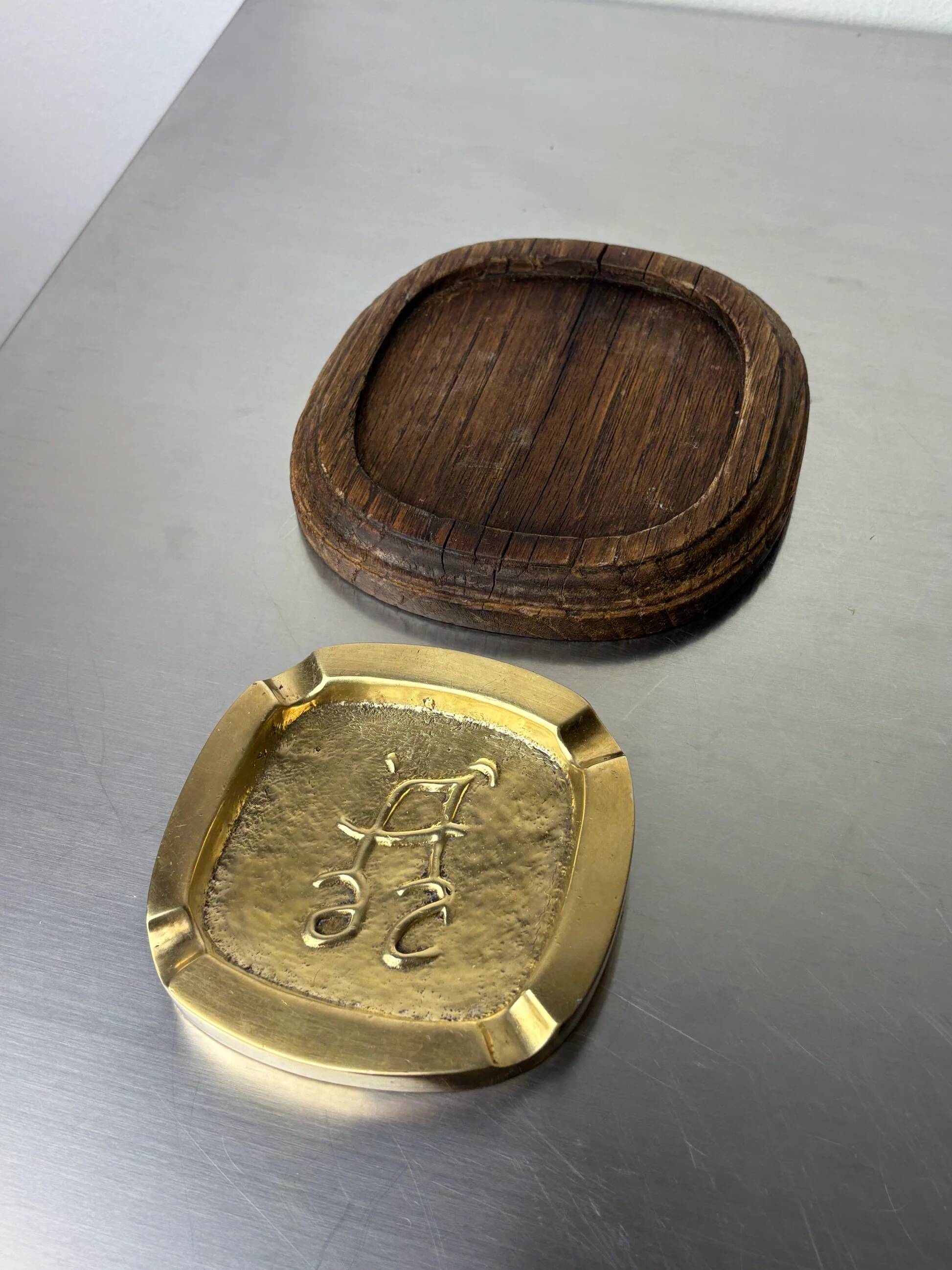 Sculptural brutalist ashtray by Ardisur, Spain, 1970s