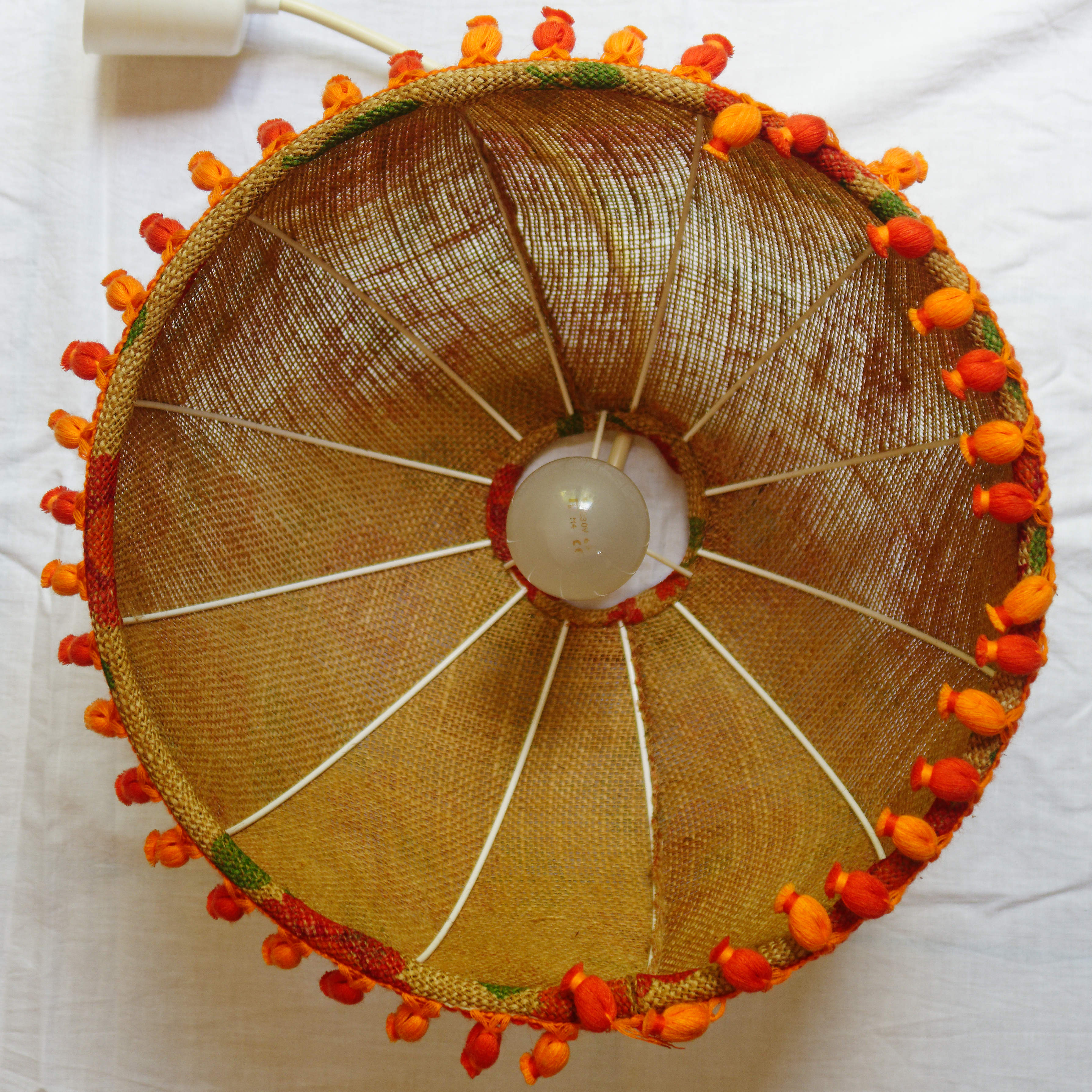 Suspension burlap 70s