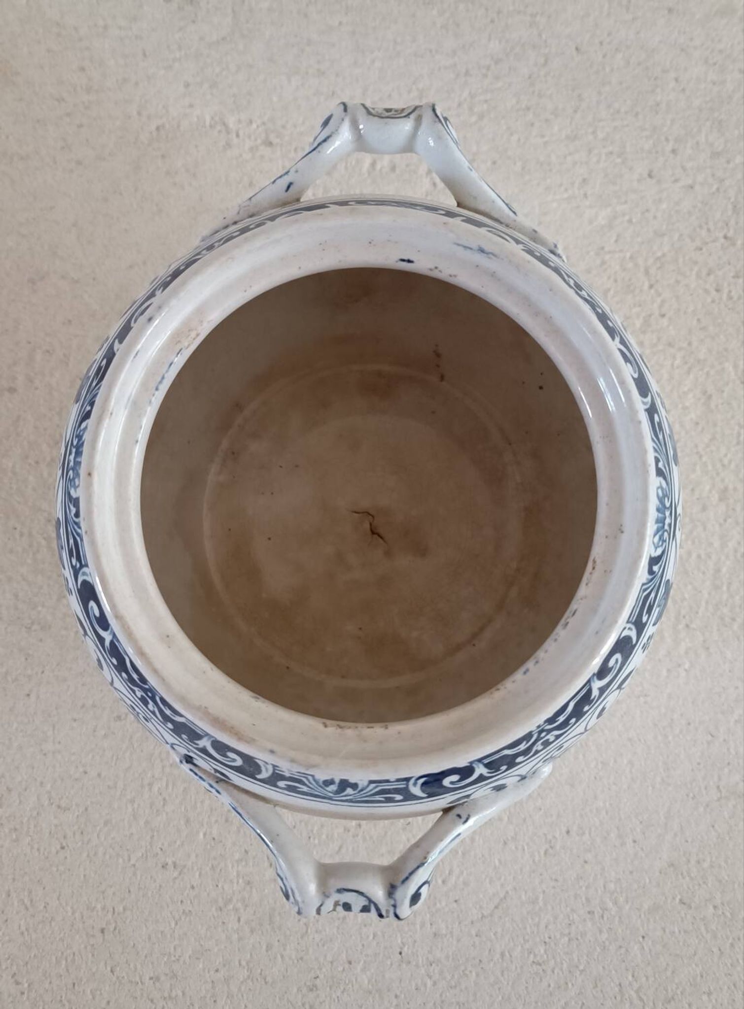 Longwy iron earth sugar bowl