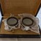 Pair of Art Deco salt cellars in Limoges porcelain
