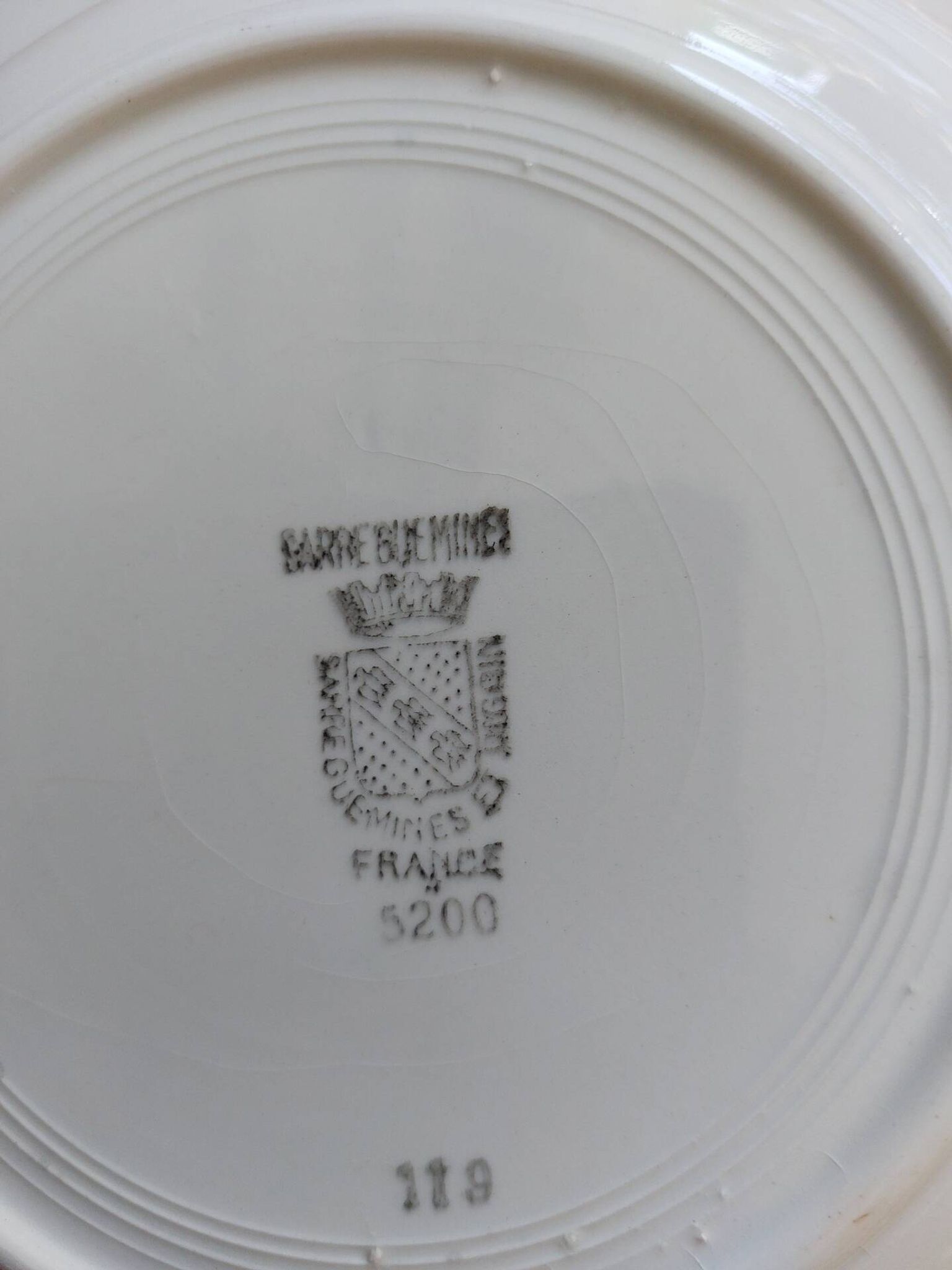Assiette creuse Sarreguemines et