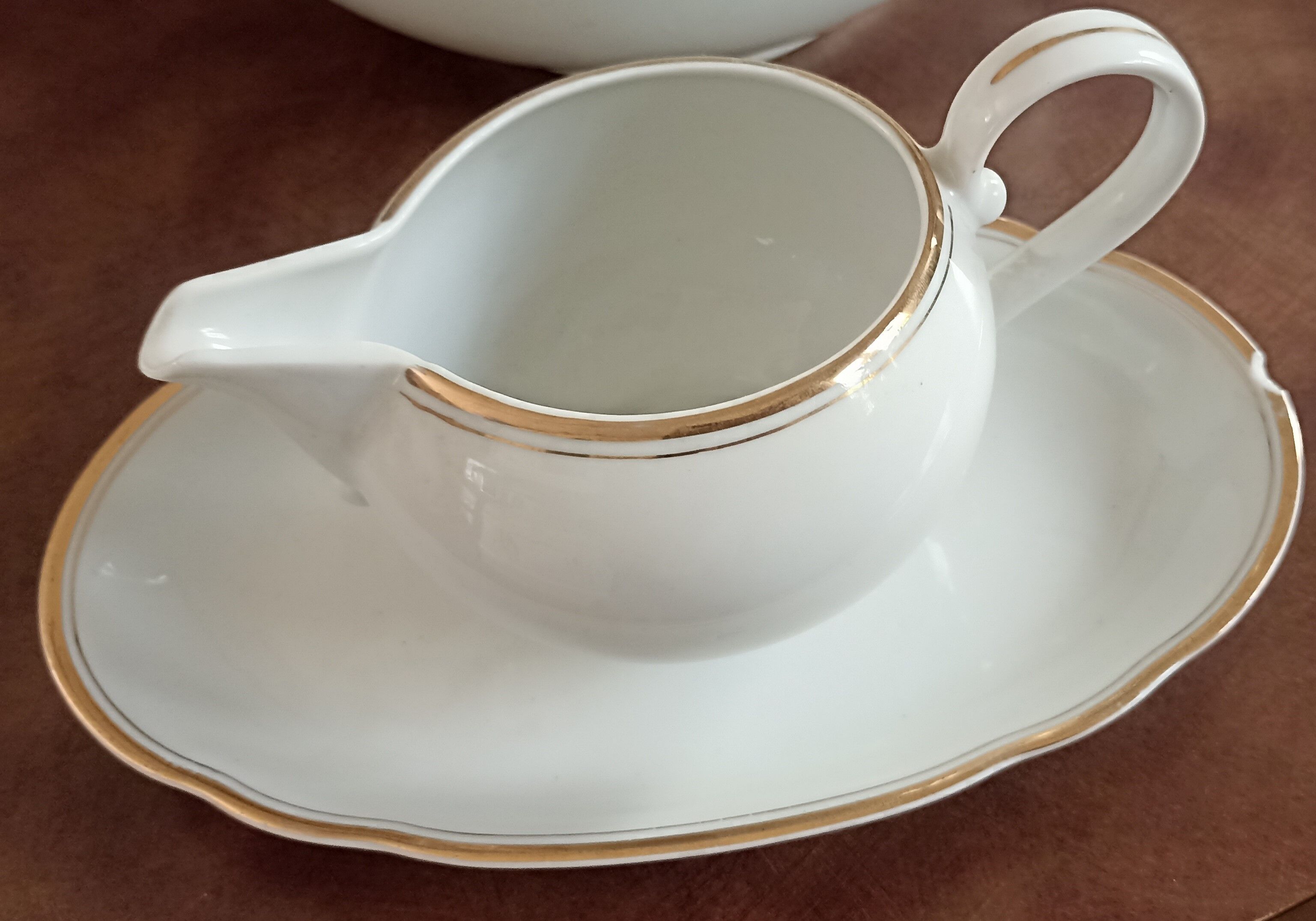 saucière en porcelaine allemande blanche kahla