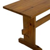 Vintage Scandinavian pinewood bench from the 1960's modern design