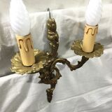 Pair of bronze sconces louis XV style