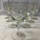 Set of 10 old wine glasses
