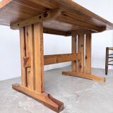 Mountain furniture table made of solid pine