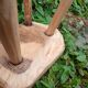 Antique stool in raw wood