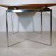 Mid Century Walnut Dining Table with Chrome Base, 1960s