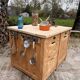 Central island / Saucepan storage unit