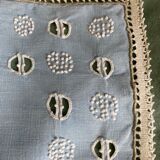 Lot of two old embroidered doilies