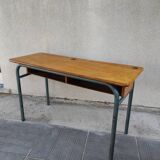 Hitler style 1960 double school desk with locker