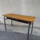 Hitler style 1960 double school desk with locker