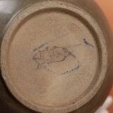 Art Nouveau glazed stoneware vase by Louis Lourioux - wolf mark