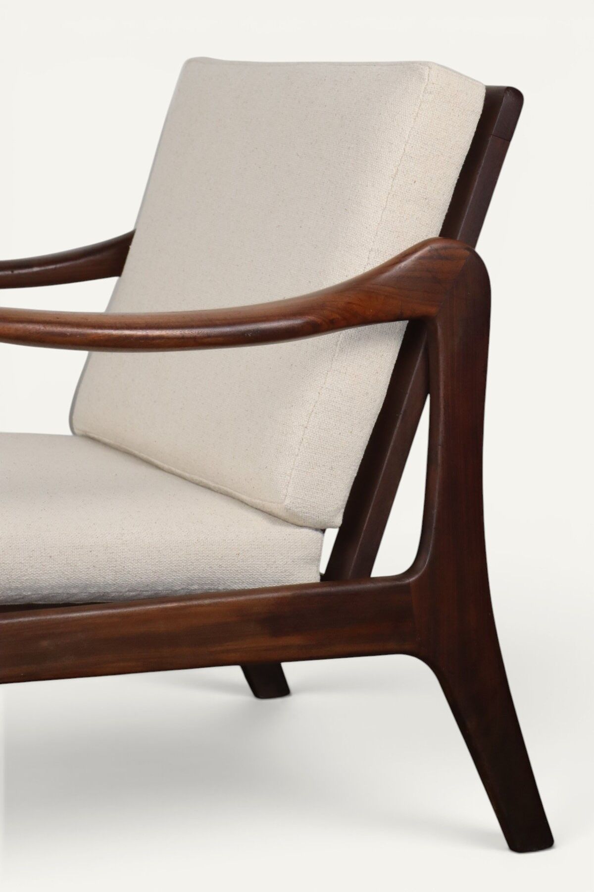 Scandinavian lounge chair in solid teak, 1960s