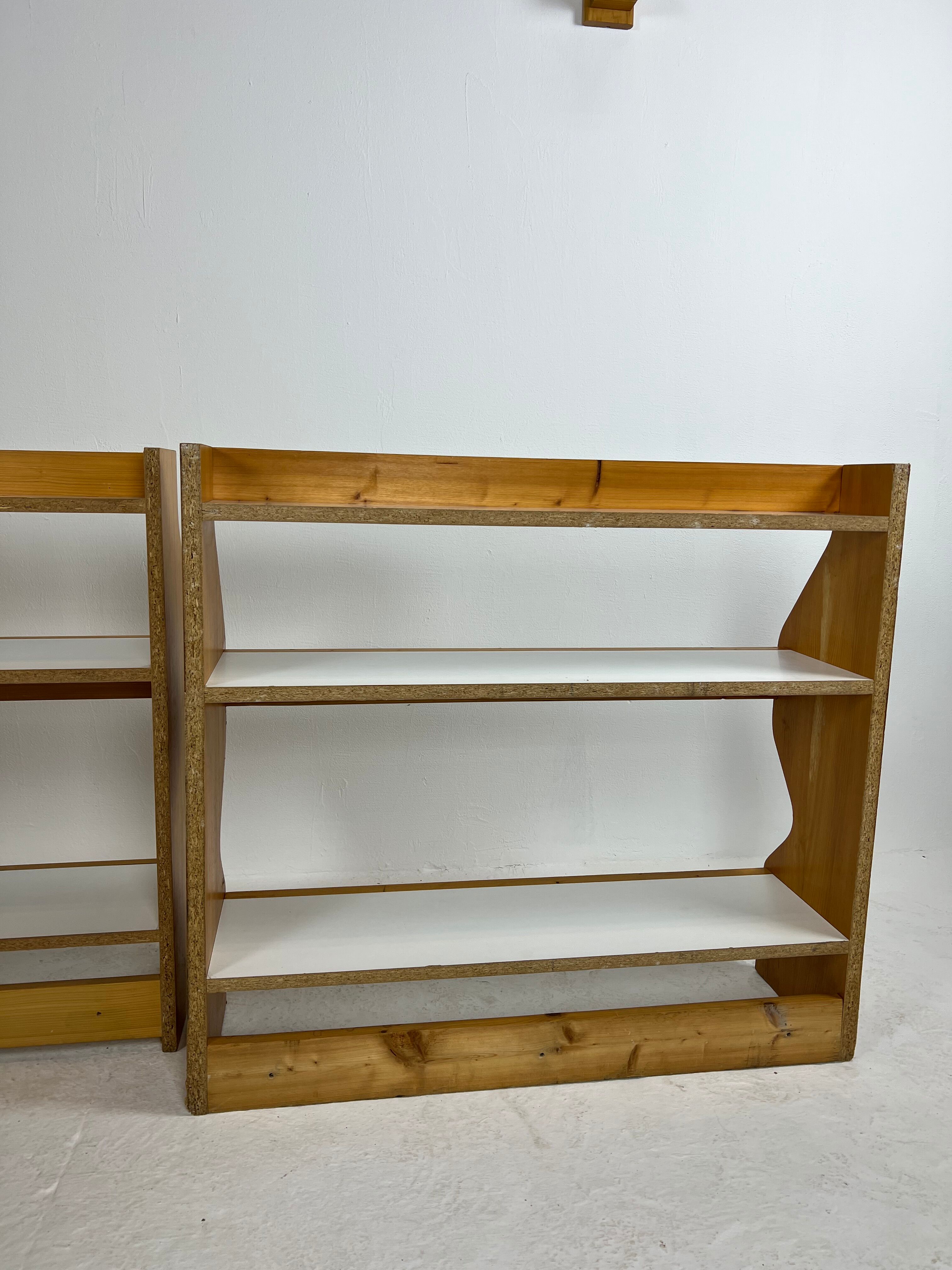 Duo of shelves by Charlotte Perriand