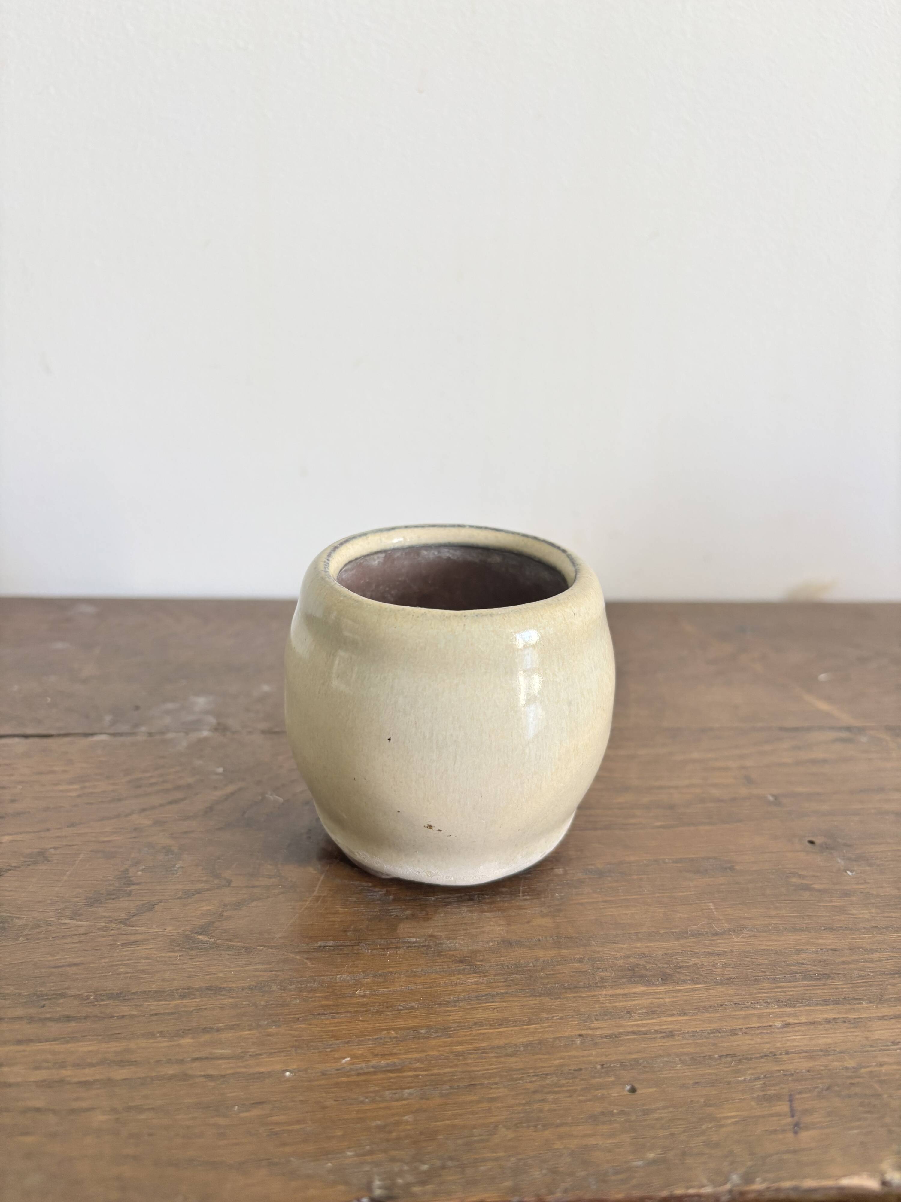 Set of French artisanal stoneware ceramics – 1960s