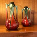 Pair of Art Nouveau ceramic vases