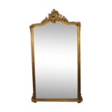 Louis XV-style mirror with its pediment shell - 190x100cm