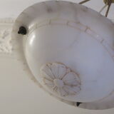Alabaster pendant ceiling light, 1920
