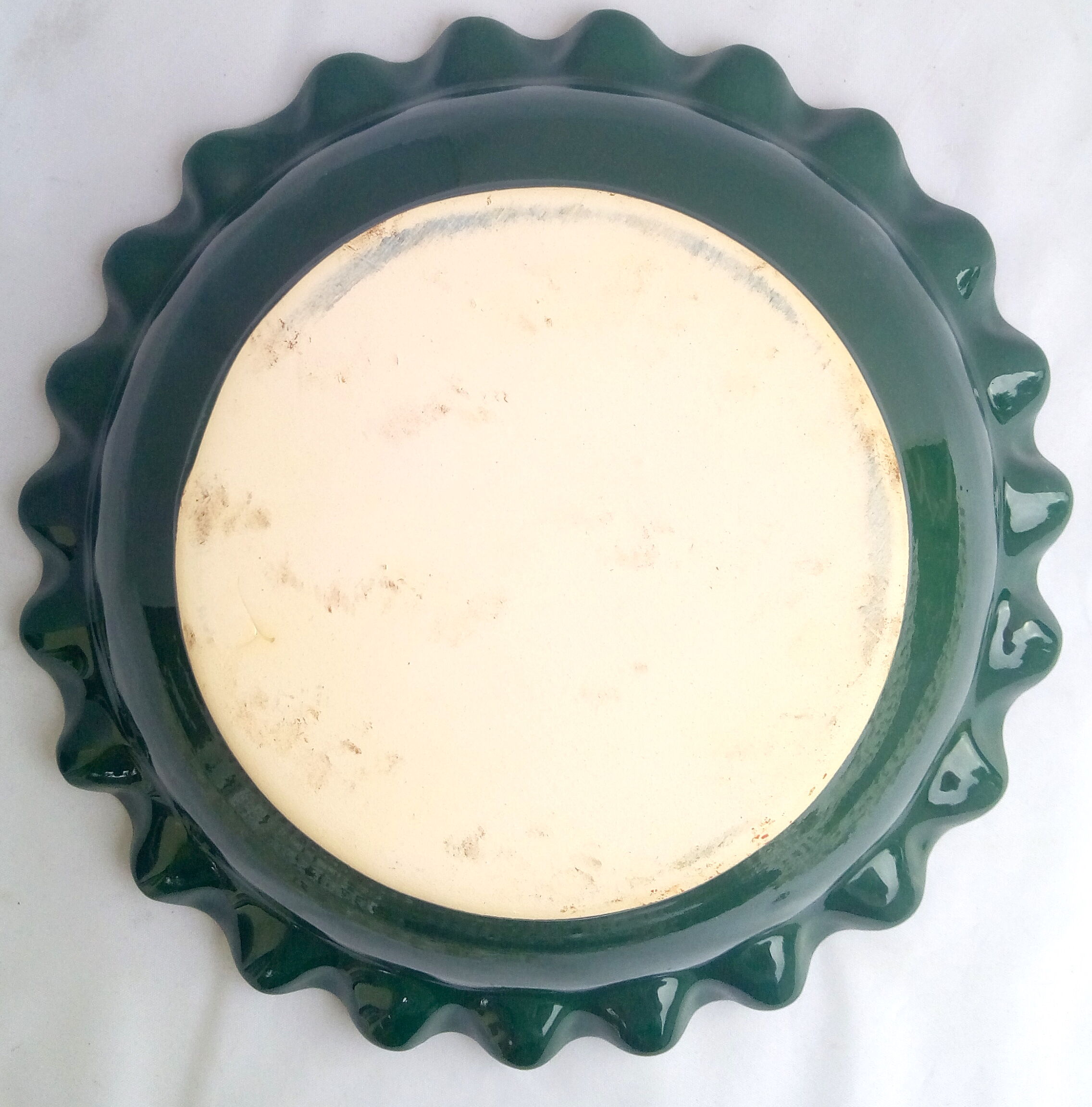 Vintage Alsatian salad with flowers and bird