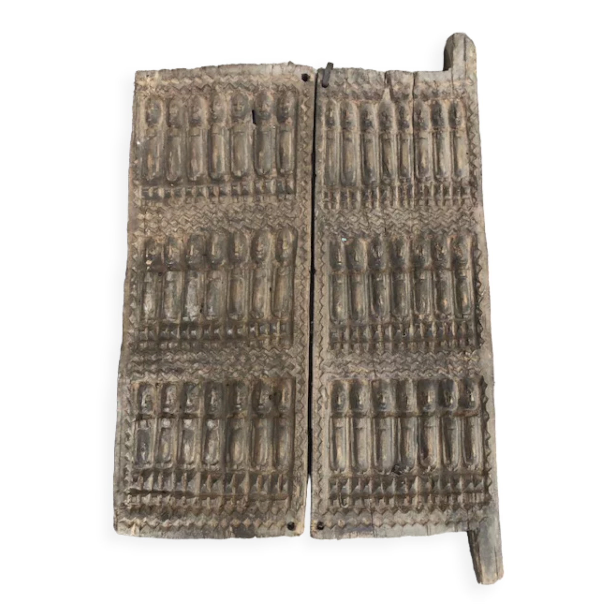 Dogon gate old attic in millet