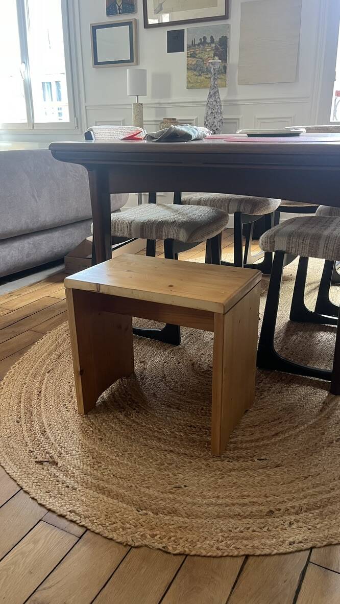 Pair of stools or bedside tables by Charlotte Perriand.
