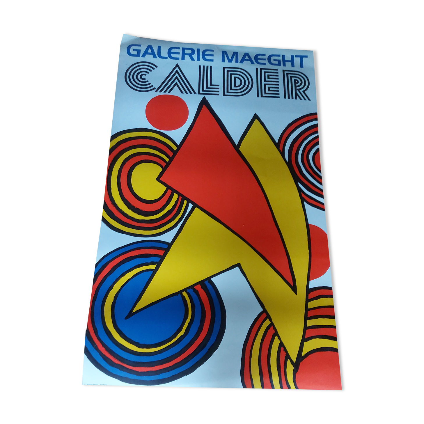 Calder lithographed poster, Maeght Gallery