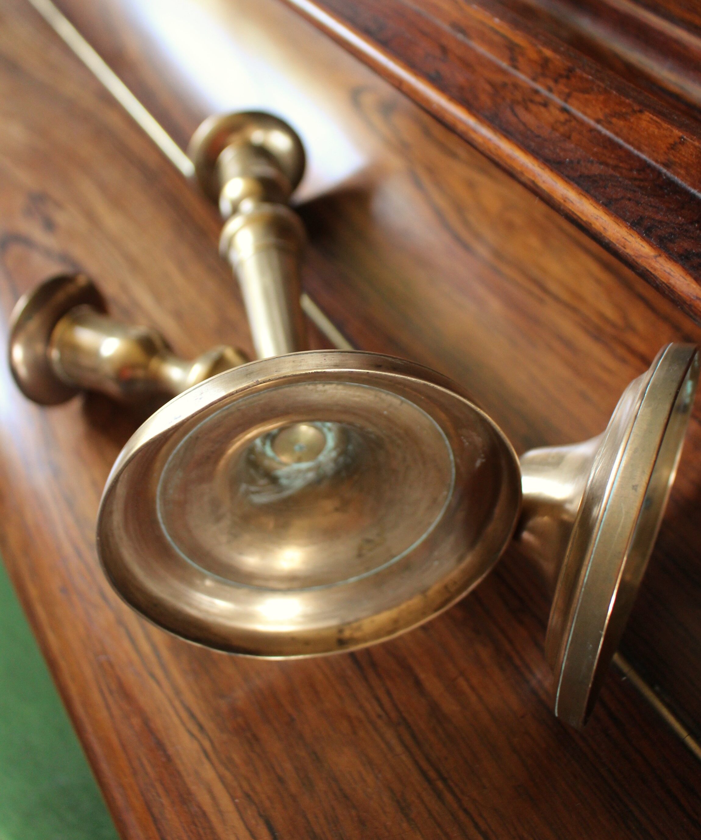 Brass torch candle holders