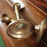 Brass torch candle holders