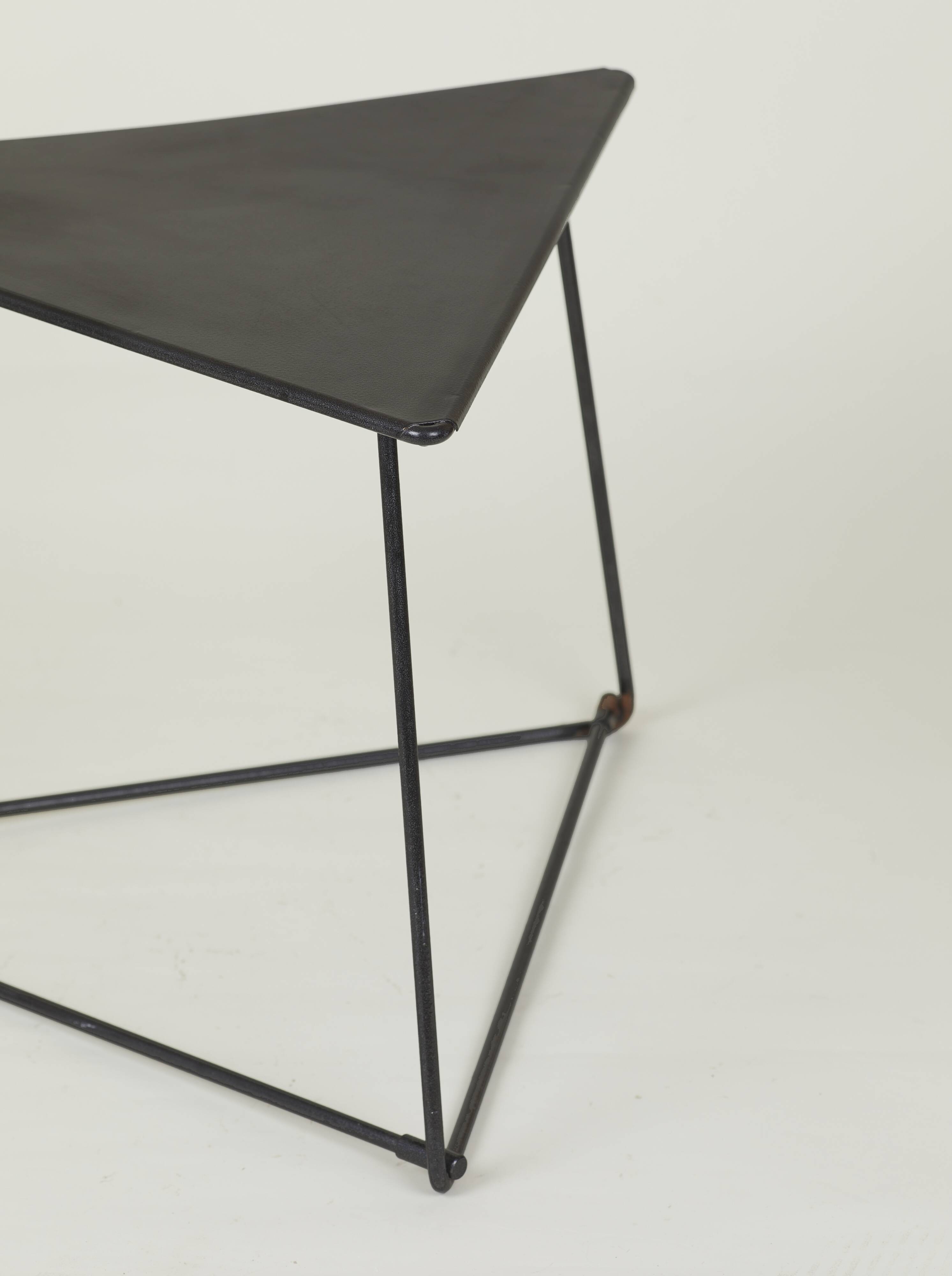 Vintage Ikea OTI triangular side table by Niels Gammelgaard Circa 1980