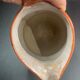 Unusual Pitcher Ceramic in stoneware or glazed earth Signed EL