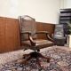 Chaise de bureau Chesterfield marron classique anglaise