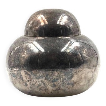 Seau à glace en métal argenté, Teghini Firenze, Italie, années 1970