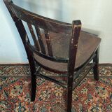 Antique bistro chair with pattern