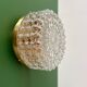 Vintage moulded glass wall or ceiling light globe