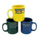 Set of 3 ceramic mugs Staffordshire Tableware