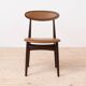 Mid Century Modern Dining Set, Round Table with 4 Fredrik Kayser Chairs