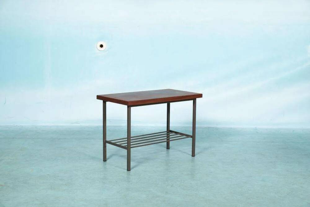 Vintage teak side table for TV/audio, 1960s in teak.