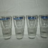 Lot 4 verres pastis 51, bistrot publicitaire