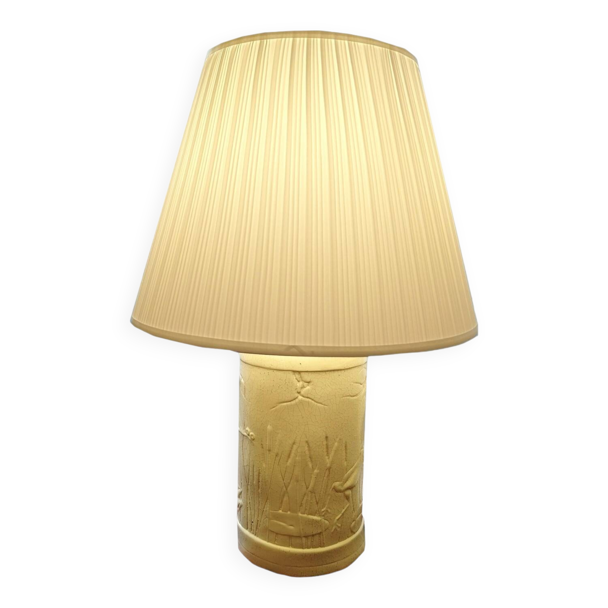 Lamp with dragonflies and frogs, Claude Gourret, 1980