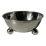 Modernist tidy in silver metal