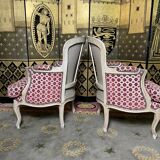 Paire de bergères de style Louis XV